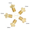 10pcs 3D printer E3D V6 V5  Extruder J-Head Brass Nozzle Print Head for 1.75mm with size  0.2/0.3/0.4/0.5/0.8mm