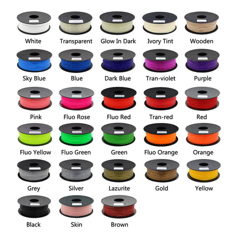 Anycubic 3D printer filament PLA 1.75/3.0mm  1kg plastic Rubber Consumables Material 28 kinds colours for you choose