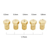 5pcs 3D printer  Extruder  J-Head Brass Nozzle Print Head for 1.75mm with size  0.2/0.3/0.4/0.5/0.8mm