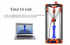 2017 LCD Diy FLSUN 3d Metal Printer, Large Printing Size 3d-Printer Delta Kossel