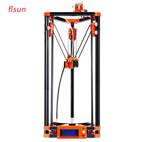 2017 LCD Diy FLSUN 3d Metal Printer, Large Printing Size 3d-Printer Delta Kossel