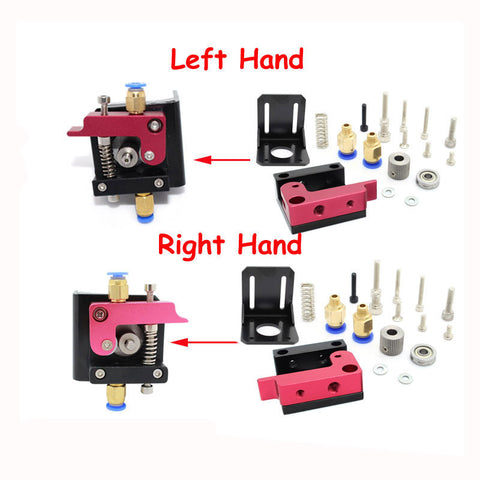 3D Printer Parts  Makerbot MK8 Full Metal Aluminum Alloy Bowden Extruder 1.75MM with NEMA 17 L Bracket Mount